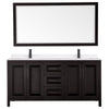 Custom image for Dark Espresso with Matte Black Trim / White Quartz / 70