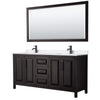Custom image for Dark Espresso with Matte Black Trim / White Quartz / 70