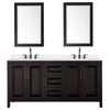 Custom image for Dark Espresso with Matte Black Trim / White Quartz / 24