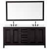 Custom image for Dark Espresso with Matte Black Trim / White Quartz / 70