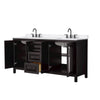 Custom image for Dark Espresso with Matte Black Trim / White Quartz / No Mirror