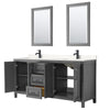 Custom image for Dark Gray with Matte Black Trim / Carrara Cultured Marble / 24