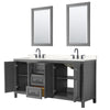 Custom image for Dark Gray with Matte Black Trim / Carrara Cultured Marble / 24