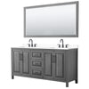 Custom image for Dark Gray with Matte Black Trim / White Cultured Marble / 70