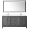 Custom image for Dark Gray with Matte Black Trim / White Quartz / 70