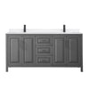 Custom image for Dark Gray with Matte Black Trim / White Quartz / No Mirror