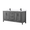 Custom image for Dark Gray with Matte Black Trim / White Quartz / No Mirror