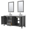Custom image for Dark Gray with Matte Black Trim / White Quartz / 24