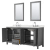 Custom image for Dark Gray with Polished Chrome Trim / Giotto Quartz / 24