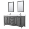 Custom image for Dark Gray with Polished Chrome Trim / White Quartz / 24