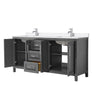 Custom image for Dark Gray with Polished Chrome Trim / White Quartz / No Mirror