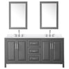 Custom image for Dark Gray with Polished Chrome Trim / White Quartz / 24
