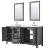 Custom image for Dark Gray with Polished Chrome Trim / White Quartz / 24