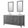 Custom image for Dark Gray with Polished Chrome Trim / White Quartz / 24