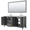 Custom image for Dark Gray with Polished Chrome Trim / White Quartz / 70