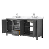 Custom image for Dark Gray with Polished Chrome Trim / White Quartz / No Mirror