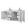 Custom image for White with Matte Black Trim / Giotto Quartz / No Mirror
