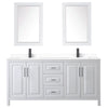 Custom image for White with Matte Black Trim / White Cultured Marble / 24