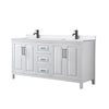 Custom image for White with Matte Black Trim / White Quartz / No Mirror