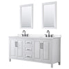 Custom image for White with Matte Black Trim / White Quartz / 24