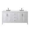 Custom image for White with Matte Black Trim / White Quartz / No Mirror