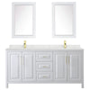 Custom image for White with Brushed Gold Trim / Giotto Quartz / 24
