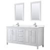 Custom image for White with Polished Chrome Trim / White Quartz / 24