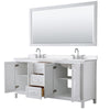 Custom image for White with Polished Chrome Trim / White Quartz / 70