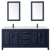 Custom image for Dark Blue with Matte Black Trim / Giotto Quartz / 24