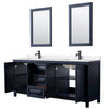 Custom image for Dark Blue with Matte Black Trim / White Quartz / 24
