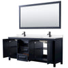 Custom image for Dark Blue with Matte Black Trim / White Quartz / 70