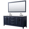 Custom image for Dark Blue with Matte Black Trim / White Quartz / 70