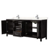 Custom image for Dark Espresso with Polished Chrome Trim / Carrara Cultured Marble / No Mirror