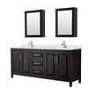 Custom image for Dark Espresso with Polished Chrome Trim / Giotto Quartz / Medicine Cabinets