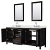 Custom image for Dark Espresso with Polished Chrome Trim / Giotto Quartz / 24