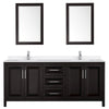 Custom image for Dark Espresso with Polished Chrome Trim / White Quartz / 24