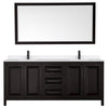 Custom image for Dark Espresso with Matte Black Trim / White Quartz / 70