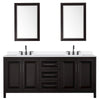 Custom image for Dark Espresso with Matte Black Trim / White Quartz / 24