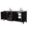 Custom image for Dark Espresso with Matte Black Trim / White Quartz / No Mirror