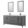 Custom image for Dark Gray with Matte Black Trim / White Quartz / 24