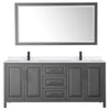 Custom image for Dark Gray with Matte Black Trim / White Quartz / 70