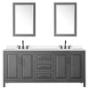 Custom image for Dark Gray with Matte Black Trim / White Quartz / 24