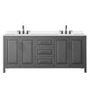 Custom image for Dark Gray with Matte Black Trim / White Quartz / No Mirror