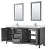 Custom image for Dark Gray with Polished Chrome Trim / Giotto Quartz / 24