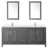 Custom image for Dark Gray with Polished Chrome Trim / White Quartz / 24