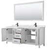 Custom image for White with Matte Black Trim / Giotto Quartz / 70