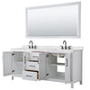 Custom image for White with Matte Black Trim / Giotto Quartz / 70