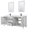 Custom image for White with Matte Black Trim / White Quartz / 24