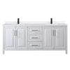 Custom image for White with Matte Black Trim / White Quartz / No Mirror