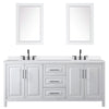 Custom image for White with Matte Black Trim / White Quartz / 24